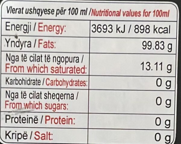 Vaj Ulliri Ekstra i Virgjër